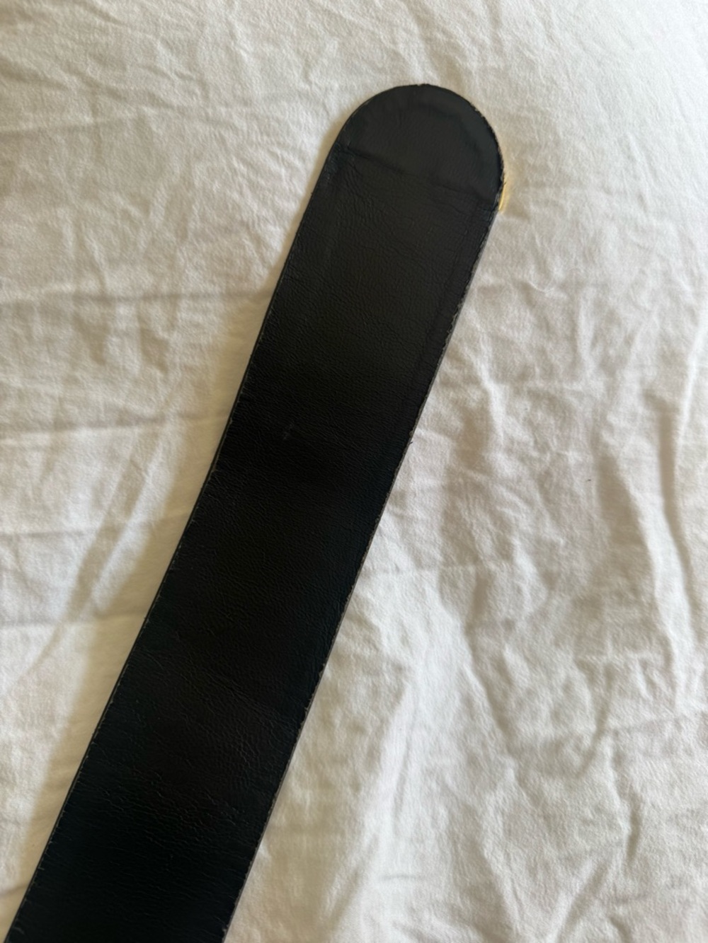 Christian Dior Vintage Blue Leather Waist Belt with Gold Square Buckle Accent - Picture 8 of 13